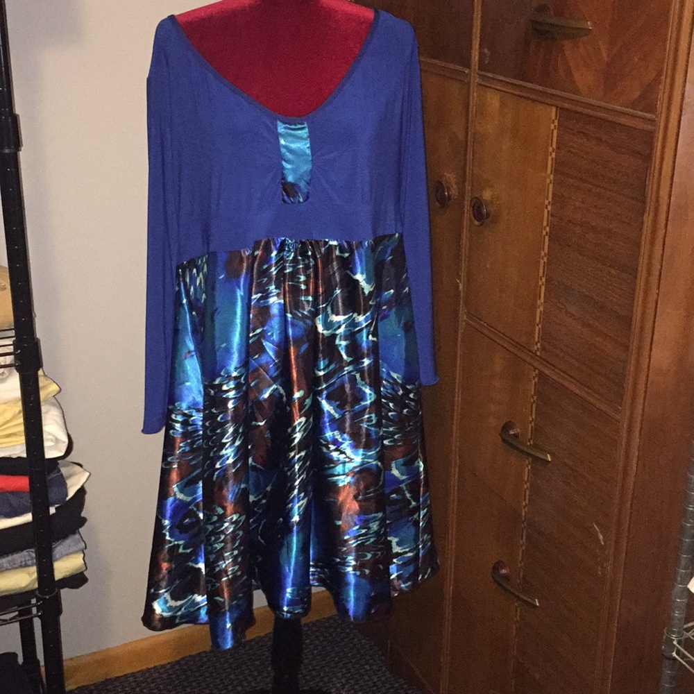 S.H.E. Plus size 22 cute blue dress